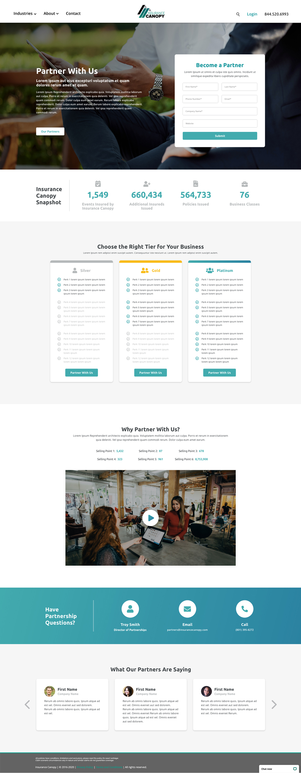 IC Partner Landing Page - Partner with us