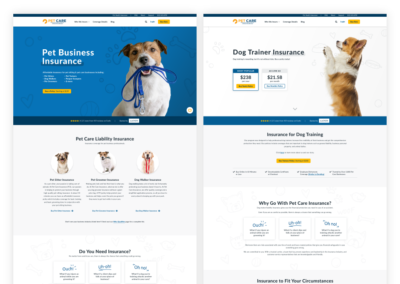 PCI Home and Landing Page Redesign